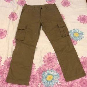 OLD NAVY broken in cargo pants 30x30. Tan colored.